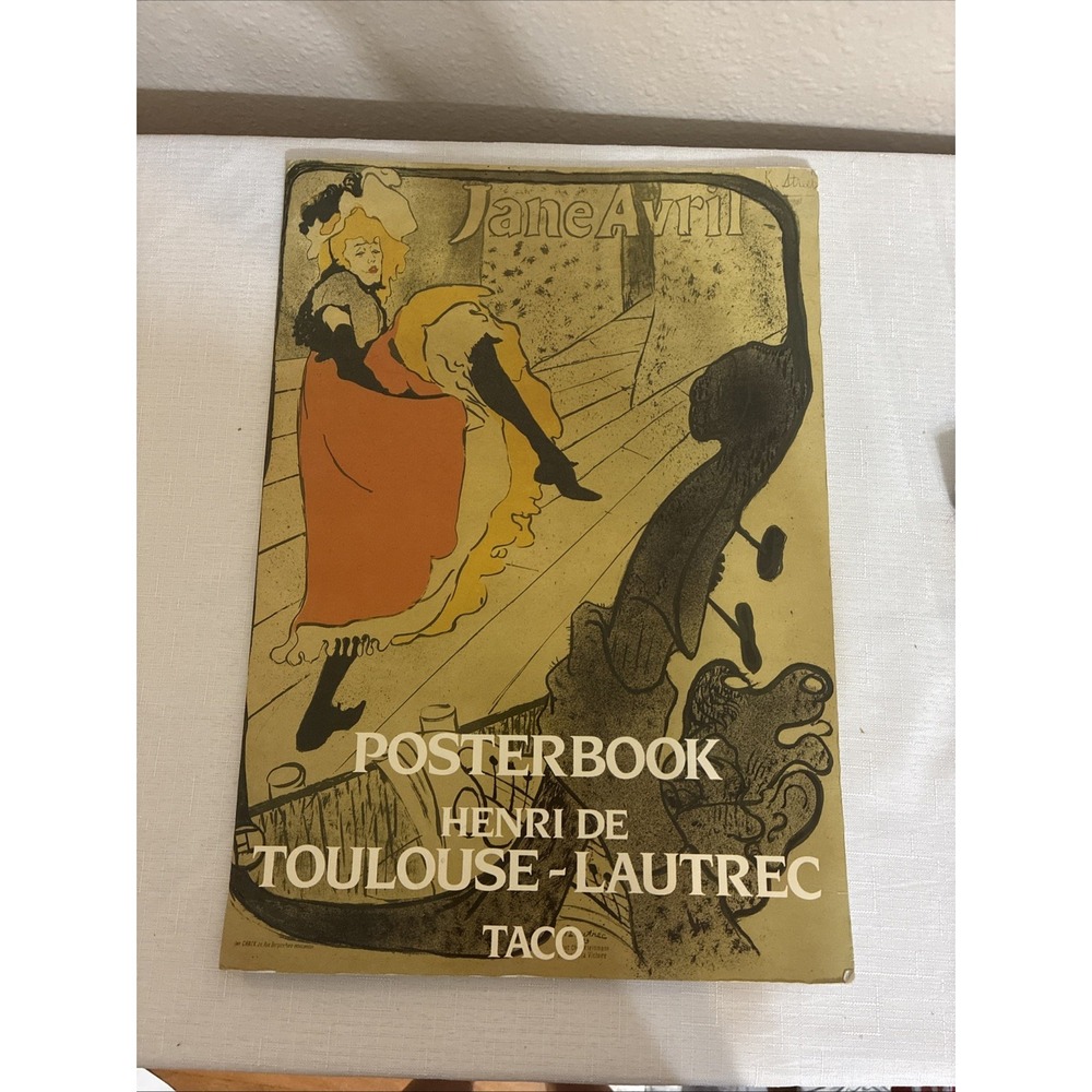 Henri De Toulouse-Lautrec Poster book 1990 6 Posters 17"x12" Belle Epoque